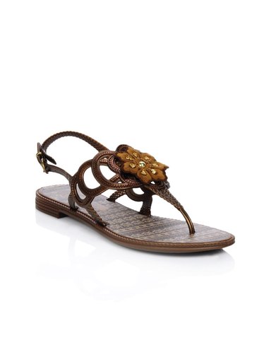 Grendha Women Jola Cigana Brown Flats