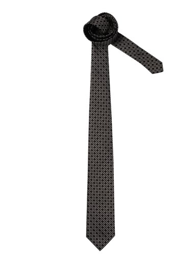 United Colors of Benetton Men Check Black Tie